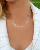 Sterling Silver Paperclip Chain Necklace