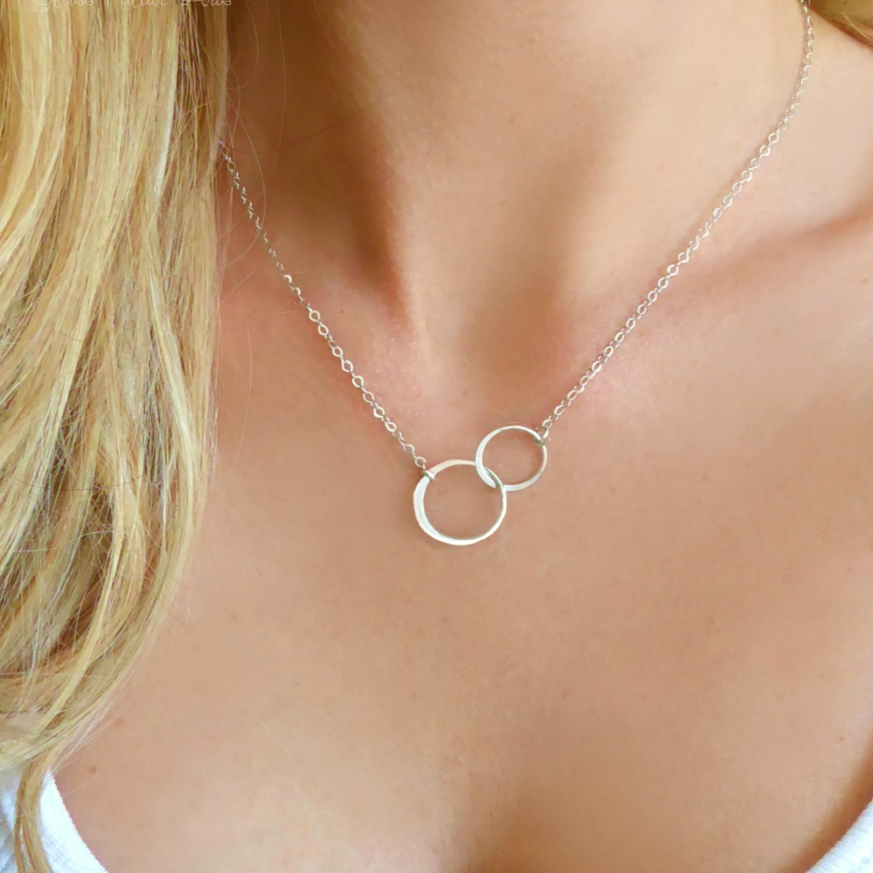 Infinity Circle Necklace For Sisters On Message Card