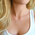 Mom And Baby Necklace Gift For Mom To Be - Sterling Silver, Gold, or Rose Gold