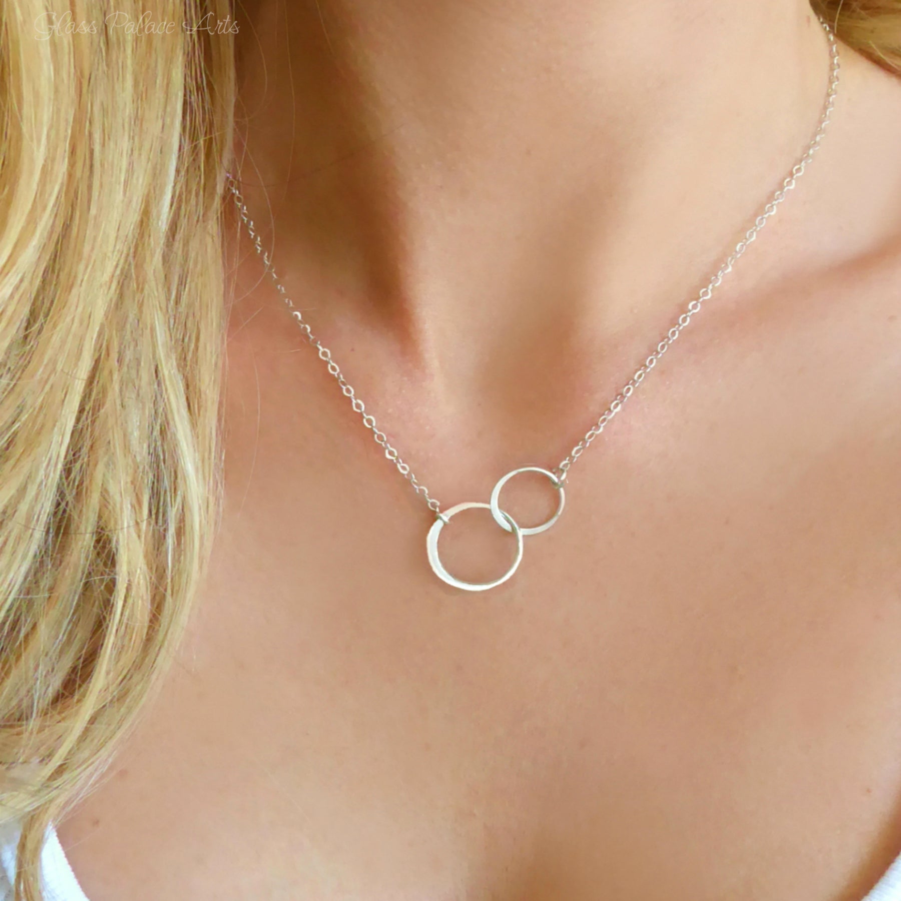 Circle Infinity Necklace Gift For Mom On Love You Mom Message Card