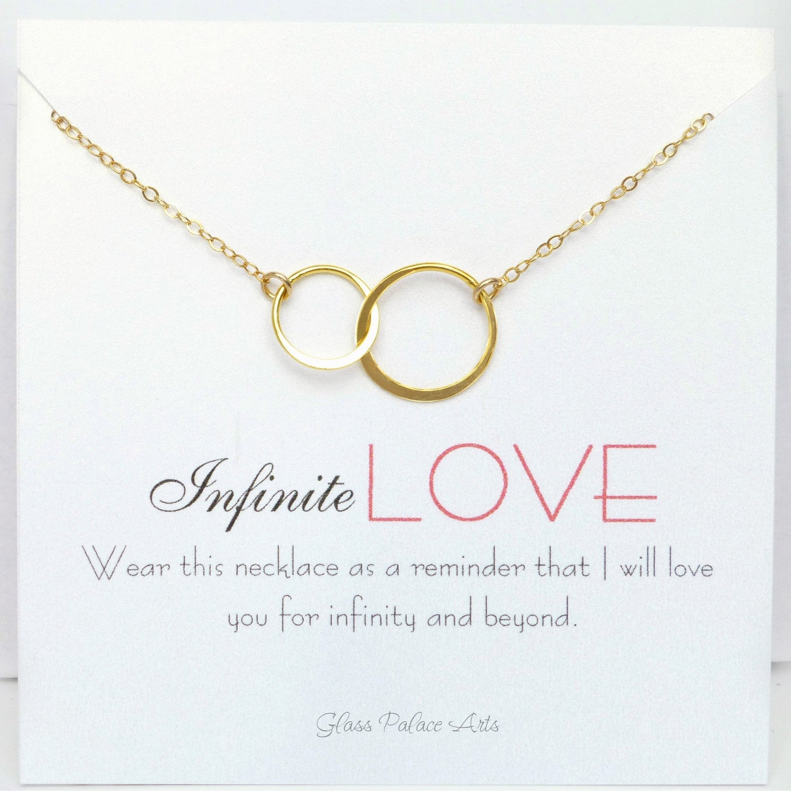 Infinite Love Infinity Necklace For Women On Message Card