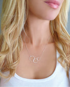 Three Circle Infinity Necklace For Women