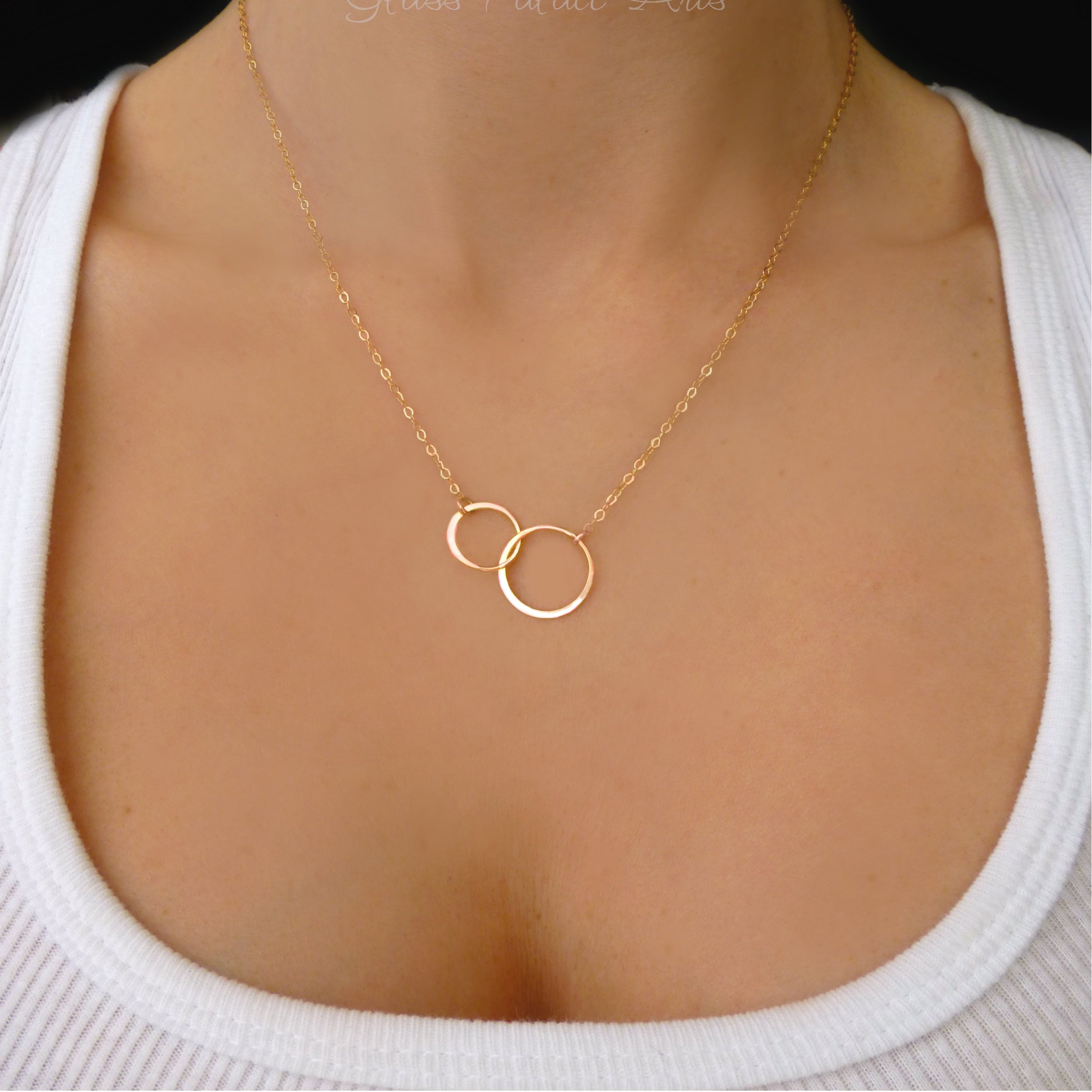 Circle Infinity Necklace Gift For Mom On Love You Mom Message Card