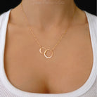 Mom And Baby Necklace Gift For Mom To Be - Sterling Silver, Gold, or Rose Gold