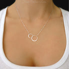 Mom And Baby Necklace Gift For Mom To Be - Sterling Silver, Gold, or Rose Gold